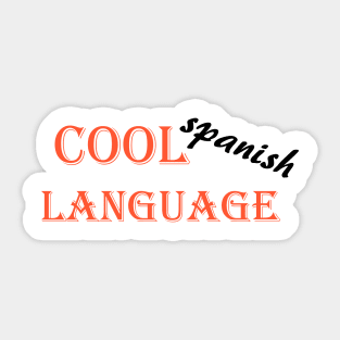 cool language spanish Sticker